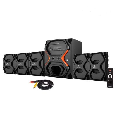 Tronica Republic Series 5.1 Bluetooth Home Audio Speaker with FM/AUX/USB/SD CARD Support and Remote Control (Black)