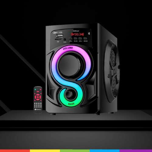 TRONICA Enjoy 3.0 30W Bluetooth Mini Home Theater System with RGB Lights,All Function Remote,PenDrive/FM/AUX/Smart TV Compatible (Enjoy-3)
