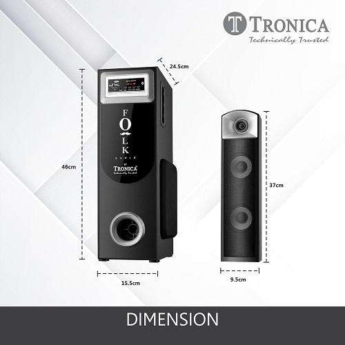 TRONICA Folk Audio Comet SubWoofer DigniFi 2.1 Bluetooth Home Theater System Speakers with Signature Sound FM/AUX/Pen Drive/Smart TV Support & Remote - Image 3