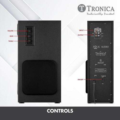 TRONICA Folk Audio Comet SubWoofer DigniFi 2.1 Bluetooth Home Theater System Speakers with Signature Sound FM/AUX/Pen Drive/Smart TV Support & Remote - Image 5