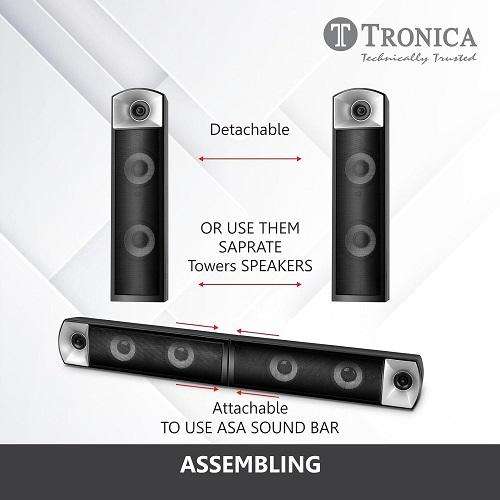 TRONICA Folk Audio Comet SubWoofer DigniFi 2.1 Bluetooth Home Theater System Speakers with Signature Sound FM/AUX/Pen Drive/Smart TV Support & Remote - Image 6