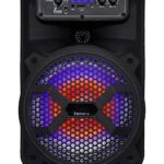 Tronica JHAKAAS 8-inches Bluetooth Karaoke Party Speaker Powered by a Rechargeable Battery with Wired Mic 1000W P.M.P.O